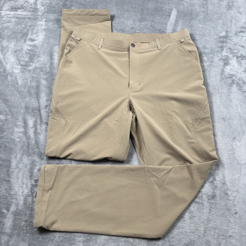 Orvis Pro Performance Stretch Fishing Hiking Cargo Pants Tan Khaki Men's 38x34